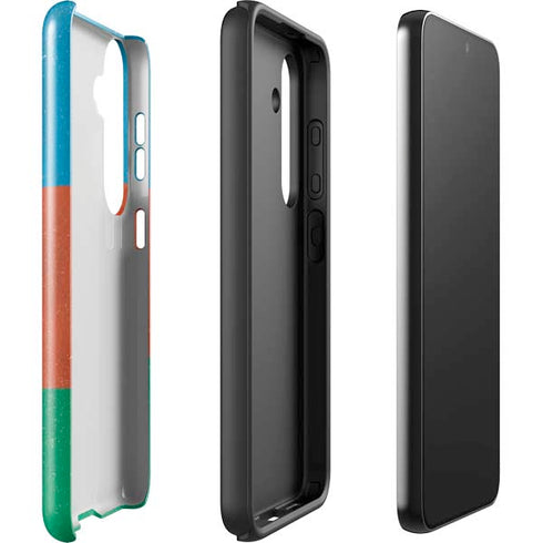 Azerbaijan Flag Distressed Galaxy S24 Plus Impact Case